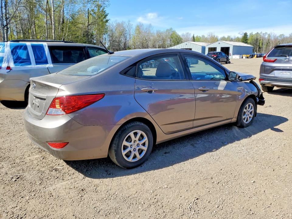 2013 Hyundai Accent VIN KMHCT4AE9DU511397 COPART salvage auction — FRONT END, On - Permit Salvage, sold $300 on 2026-07-14 (photo 3)