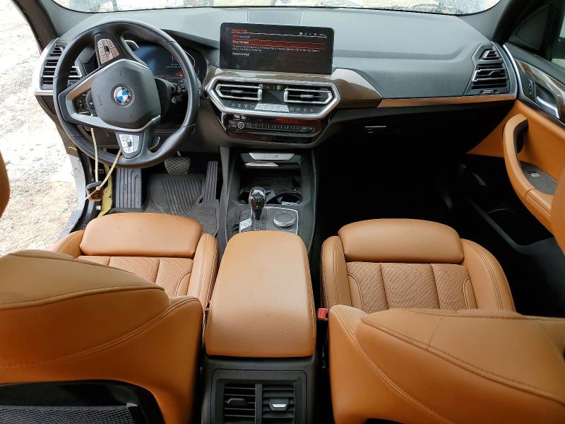 2023 BMW X3 VIN 5UX53DP09P9S17223 COPART salvage auction — FRONT END, Tx - Salvage Vehicle Title, sold $15,100 on 2026-07-10 (photo 8)