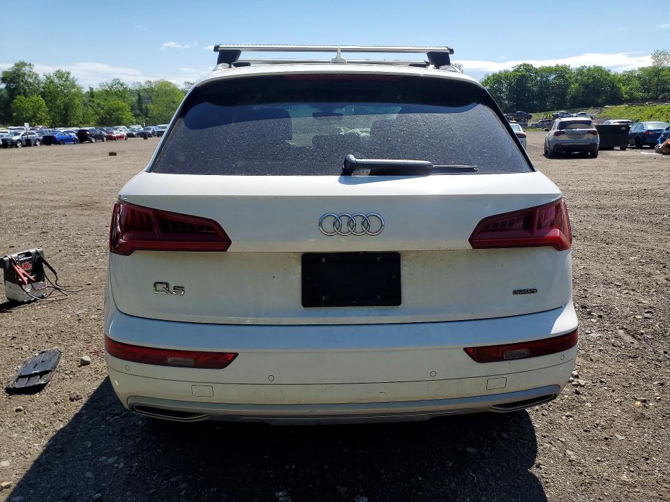 2020 Audi Q5 VIN WA1ANAFY2L2041807 COPART salvage auction — FRONT END, NY - MV-907A SALVAGE CERTIFICATE, sold $5,500 on 2026-07-02 (photo 6)