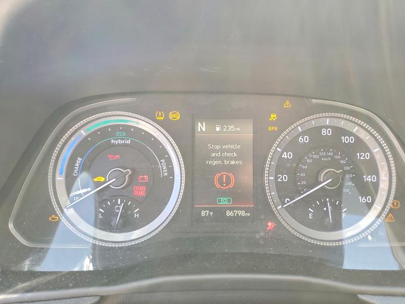 2022 Hyundai VIN KMHL24JJ0NA037326 COPART salvage auction — FRONT END, Nv - Salvage Title, sold $2,250 on 2026-07-16 (photo 9)