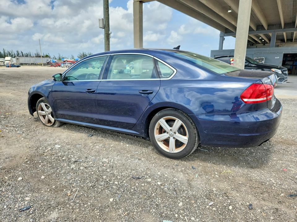 2015 Volkswagen Passat VIN 1VWAS7A30FC107618 COPART salvage auction — FRONT END, Fl - Certificate Of Destruction, sold $875 on 2026-07-09 (photo 2)