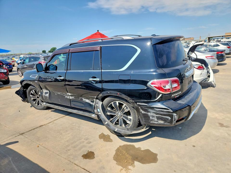 2017 Nissan Armada VIN JN8AY2ND4H9009106 COPART salvage auction — SIDE, Tx - Salvage Vehicle Title, sold $4,500 on 2026-07-02 (photo 2)