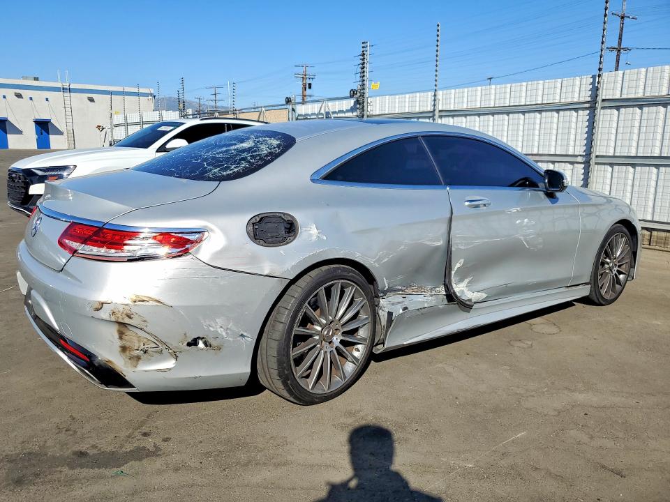 2016 Mercedes-benz S-klasse VIN WDDXJ8FBXGA014968 COPART salvage auction — REAR END, Ca - Salvage Certificate, sold $7,400 on 2026-07-27 (photo 3)