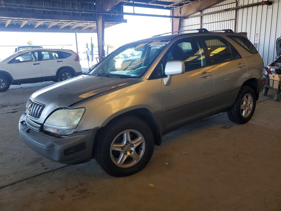 2001 Lexus Rx 300 VIN JTJHF10UX10170827 COPART salvage auction — FRONT END, Ca - Salvage Certificate, sold $750 on 2026-07-02 (photo 1)