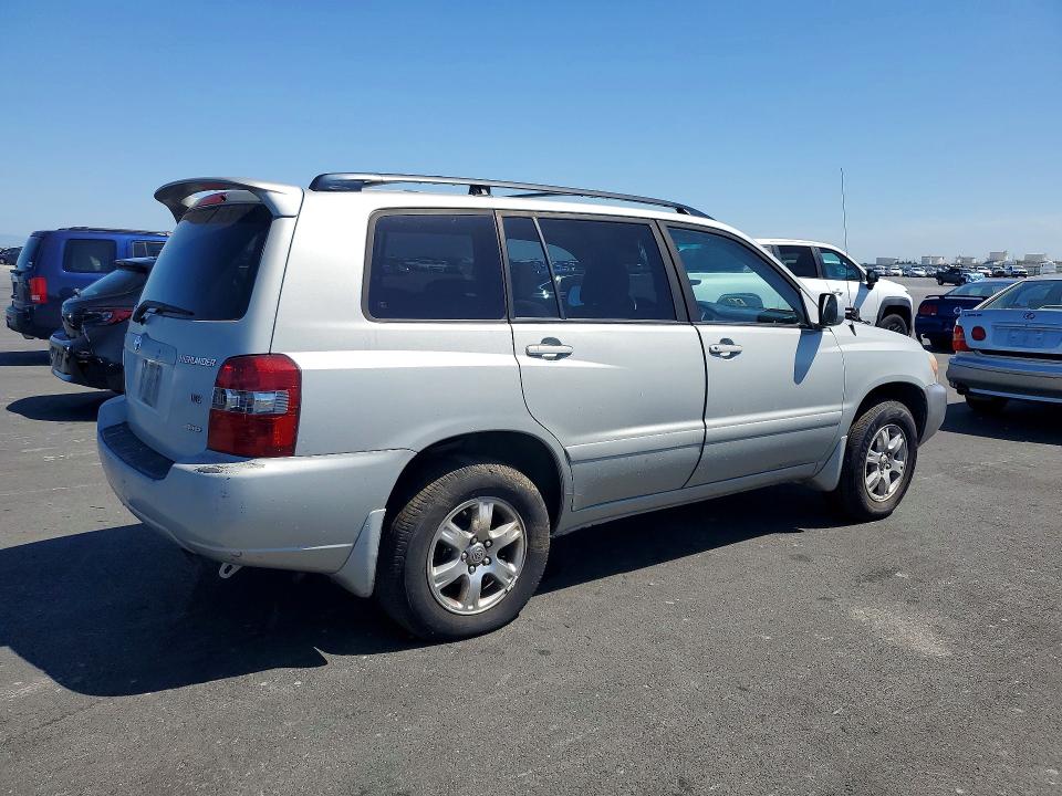 2007 Toyota Highlander VIN JTEEP21A270206687 COPART salvage auction — MINOR DENT/SCRATCHES, MD - CERTIFICATE OF TITLE, sold $575 on 2026-07-27 (photo 3)