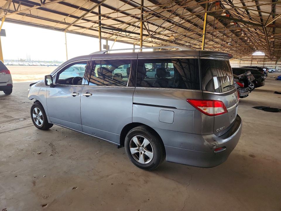 2017 Nissan Quest VIN JN8AE2KP0H9169894 COPART salvage auction — FRONT END, Az - Cert Of Title - Salvage, sold $900 on 2026-07-06 (photo 2)