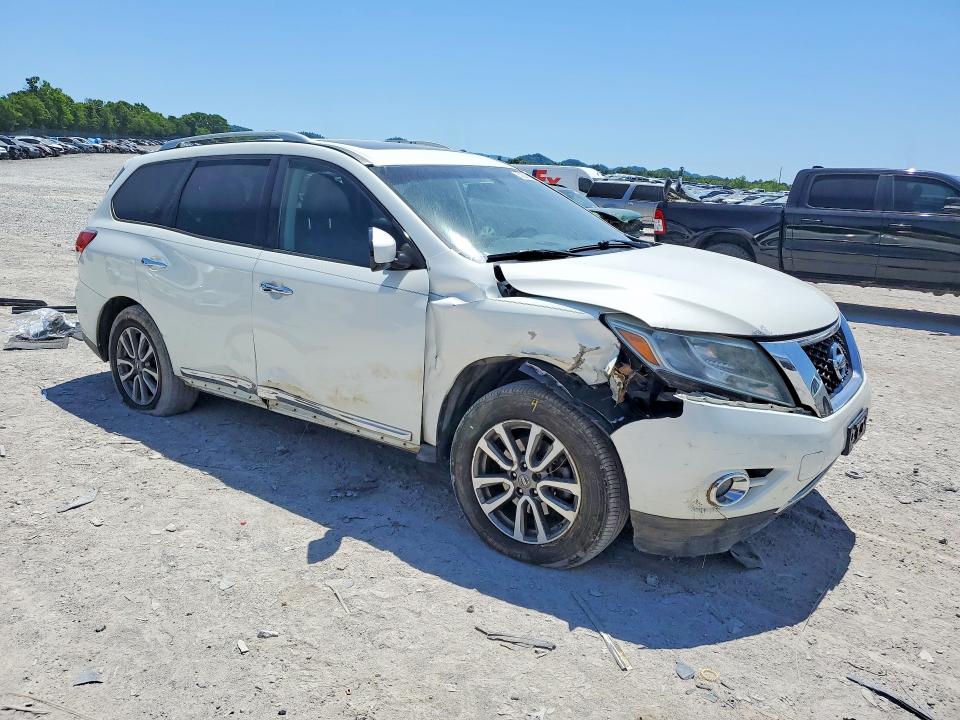 2013 Nissan Pathfinder VIN 5N1AR2MM1DC637868 COPART salvage auction — FRONT END, Tn - Salvage Certificate, sold $650 on 2026-07-09 (photo 4)