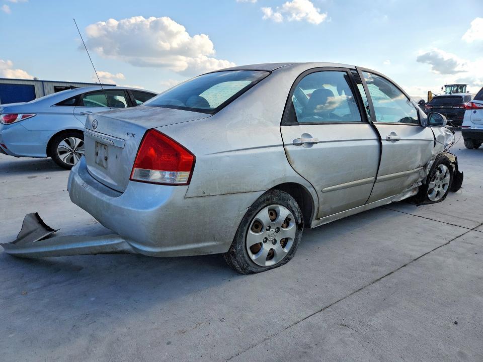 2007 Kia Spectra VIN KNAFE121575384651 COPART salvage auction — FRONT END, Tx - Salvage Vehicle Title, sold $250 on 2026-07-07 (photo 3)