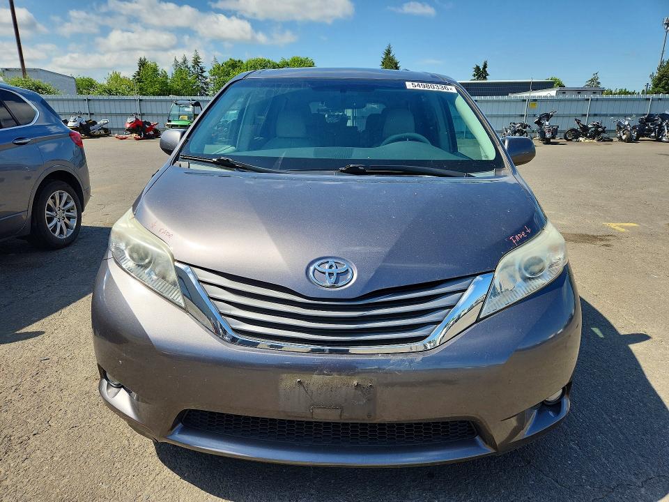 2011 Toyota Sienna VIN 5TDYK3DC6BS171211 COPART salvage auction — REAR END, Or - Salvage Title Certificate, sold $4,400 on 2026-07-06 (photo 5)