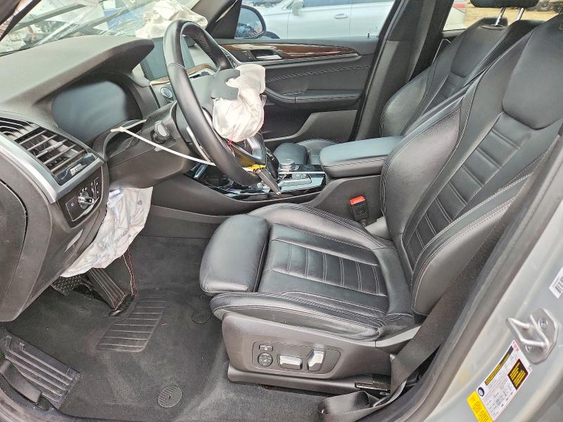 2021 BMW X3 VIN 5UXTY3C06M9G76989 COPART salvage auction — FRONT END, Tx - Salvage Vehicle Title, sold $3,850 on 2026-07-30 (photo 7)