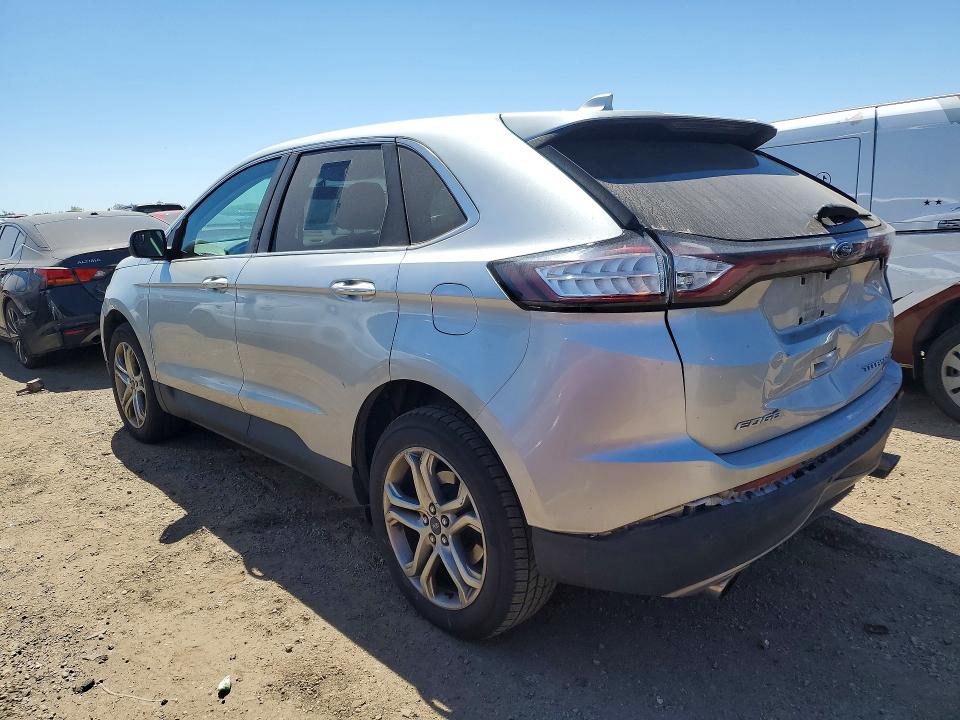 2015 Ford Edge VIN 2FMTK4K93FBB52478 COPART salvage auction — REAR END, Il - Salvage Certificate, sold $1,900 on 2026-07-09 (photo 2)