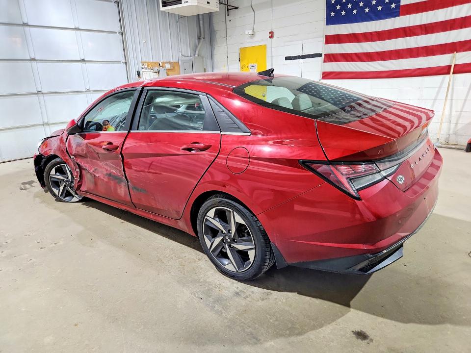 2021 Hyundai Elantra VIN KMHLN4AJ3MU004874 COPART salvage auction — FRONT END, NH - CERT OF TITLE-SALVAGE, sold $1,100 on 2026-07-28 (photo 2)