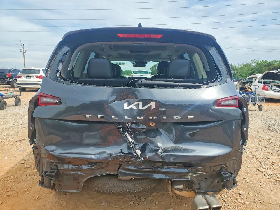 2022 Kia Telluride VIN 5XYP54HC0NG286102 COPART salvage auction — REAR END, Nc - Salvage Certificate Of Title, sold $12,600 on 2026-07-13 (photo 6)