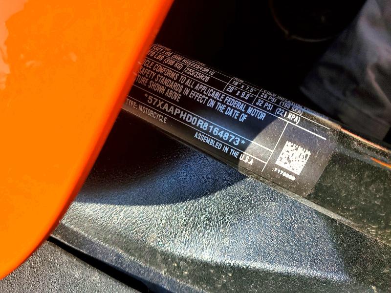 2024 Polaris Slingshot VIN 57XAAPHD0R8164873 COPART salvage auction — FRONT END, MI - CERTIFICATE OF TITLE, sold $5,100 on 2026-07-02 (photo 9)