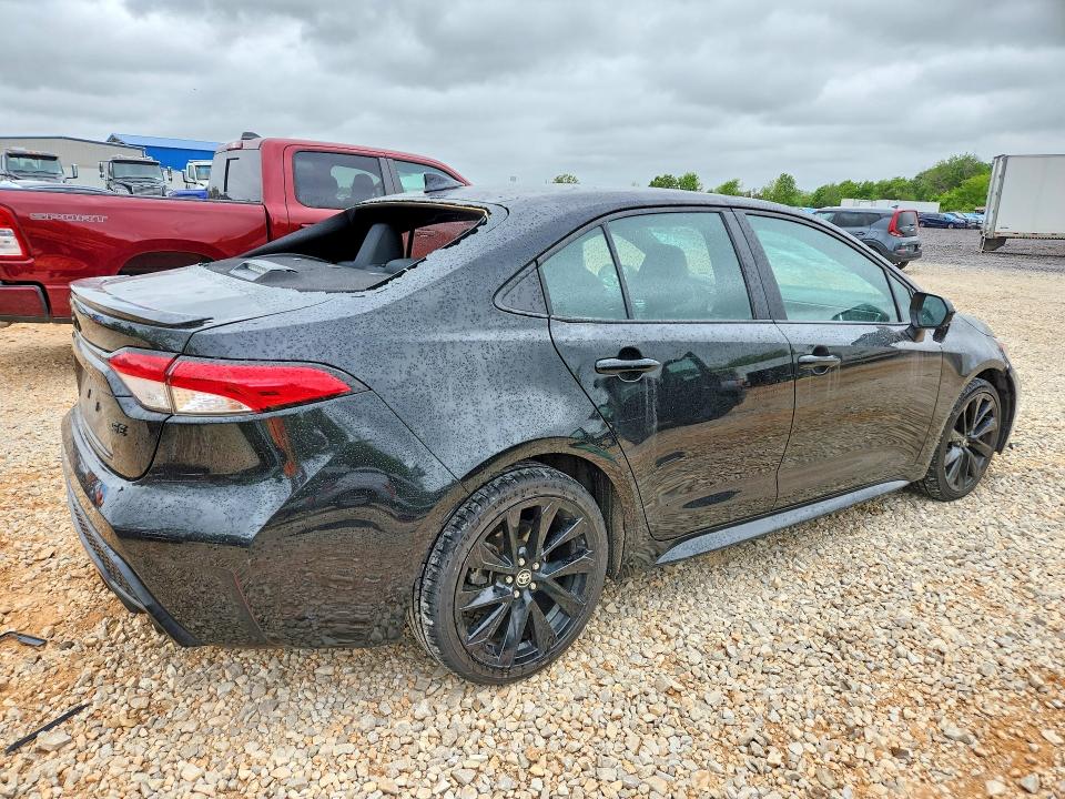 2022 Toyota Corolla VIN 5YFS4MCEXNP107646 COPART salvage auction — HAIL, MO - SALVAGE CERTIFICATE OF TITLE, sold $525 on 2026-07-27 (photo 3)