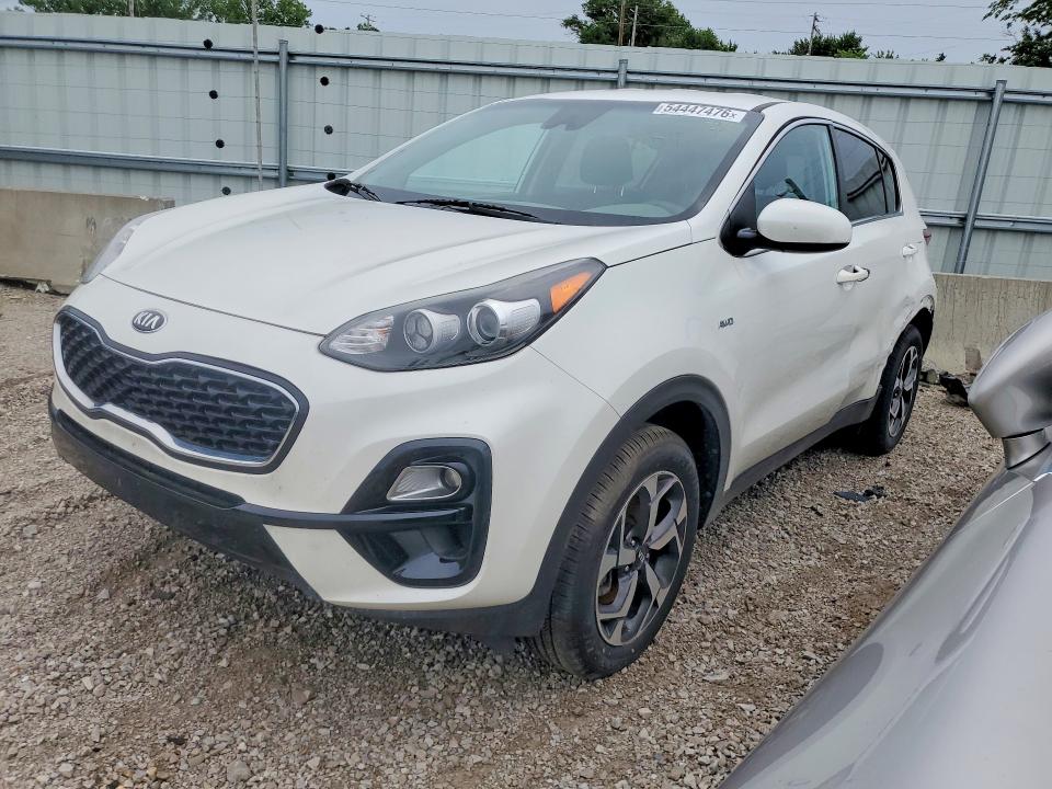 2021 Kia Sportage VIN KNDPMCAC8M7938452 COPART salvage auction — SIDE, MO - SALVAGE CERTIFICATE OF TITLE, sold $175 on 2026-07-28 (photo 1)