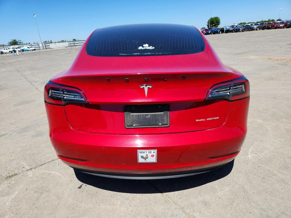 2020 Tesla VIN 5YJ3E1EB0LF712819 COPART salvage auction — FRONT END, Ca - Salvage Certificate, sold $3,900 on 2026-07-13 (photo 6)