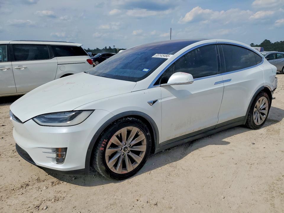 2017 Tesla Model x VIN 5YJXCBE23HF045684 COPART salvage auction — REAR END, Tx - Salvage Vehicle Title, sold $10,200 on 2026-07-14 (photo 1)