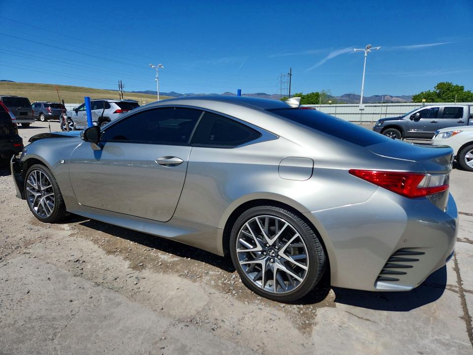 2016 Lexus Rc VIN JTHSM5BC6G5000288 COPART salvage auction — FRONT END, WY - DIS/DLR/EXP ONLY CLEAN TITLE, sold $5,200 on 2026-07-27 (photo 2)