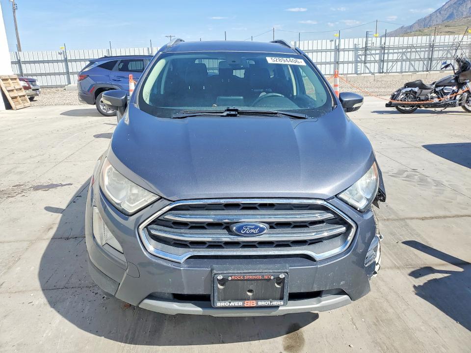 2019 Ford Ecosport VIN MAJ6S3KL7KC272596 COPART salvage auction — FRONT END, Ut - Salvage Certificate, sold $2,050 on 2026-07-20 (photo 5)