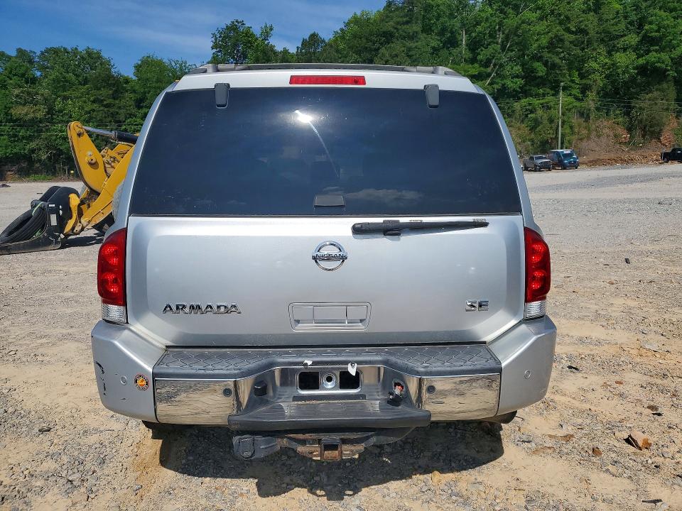 2005 Nissan Armada VIN 5N1AA08B55N715983 COPART salvage auction — MECHANICAL, Al - Certificate Of Title (P), sold $1,200 on 2026-07-03 (photo 6)
