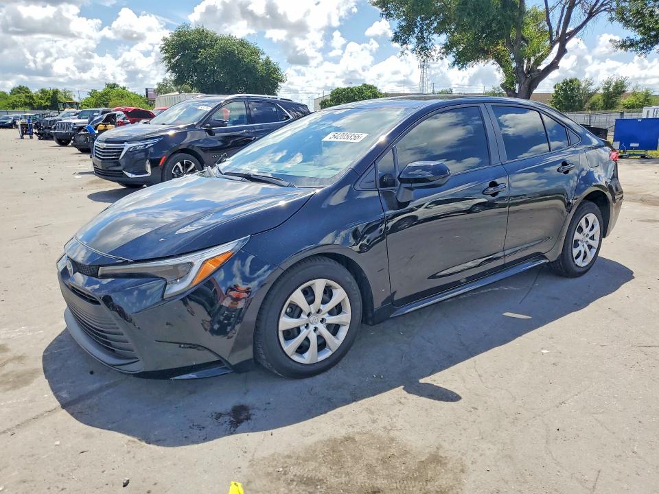 2025 Toyota Corolla VIN JTDBCMFE9S3104806 COPART salvage auction — FRONT END, Fl - Certificate Of Destruction, sold $7,600 on 2026-07-14 (photo 1)