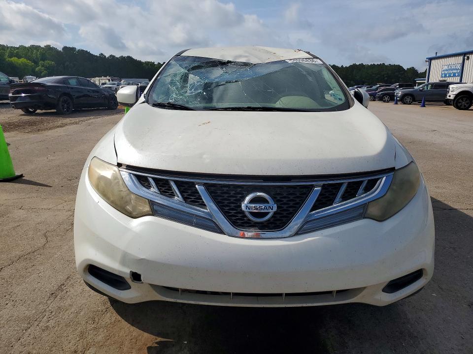 2012 Nissan Murano VIN JN8AZ1MU0CW113689 COPART salvage auction — ROOF, MS - CERT OF TITLE-SALVAGED, sold $250 on 2026-07-10 (photo 5)
