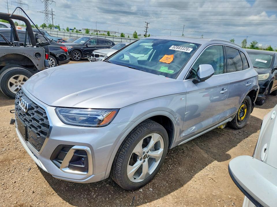 2024 Audi Q5 VIN WA1EABFY7R2088617 COPART salvage auction — REAR END, IL - SALVAGE CERTIFICATE, sold $17,300 on 2026-07-30 (photo 1)