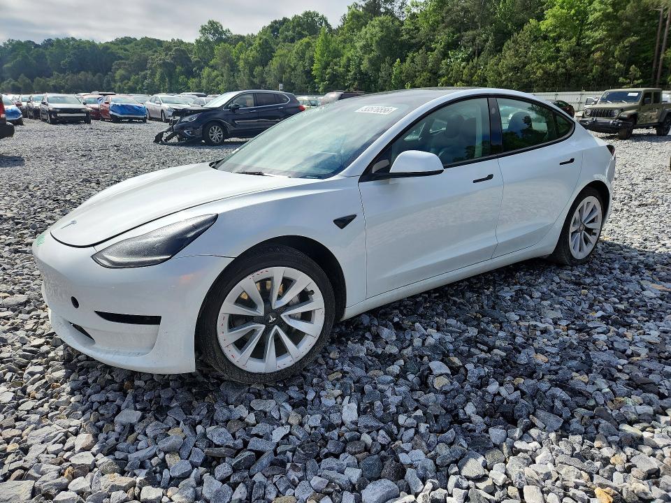 2023 Tesla VIN 5YJ3E1EA6PF649576 COPART salvage auction — FRONT END, Ga - Cert Of Title-Salvage, sold $7,500 on 2026-07-09 (photo 1)
