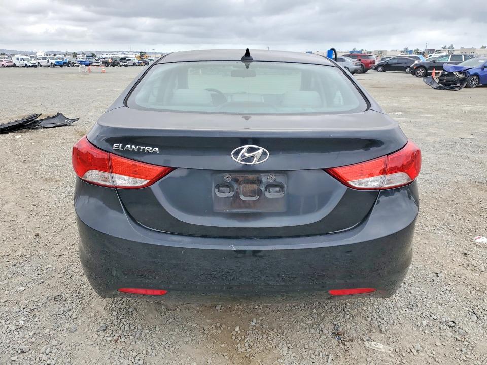 2013 Hyundai Elantra VIN KMHDH4AE6DU827118 COPART salvage auction — FRONT END, Ca - Salvage Certificate, sold $1,350 on 2026-07-10 (photo 6)