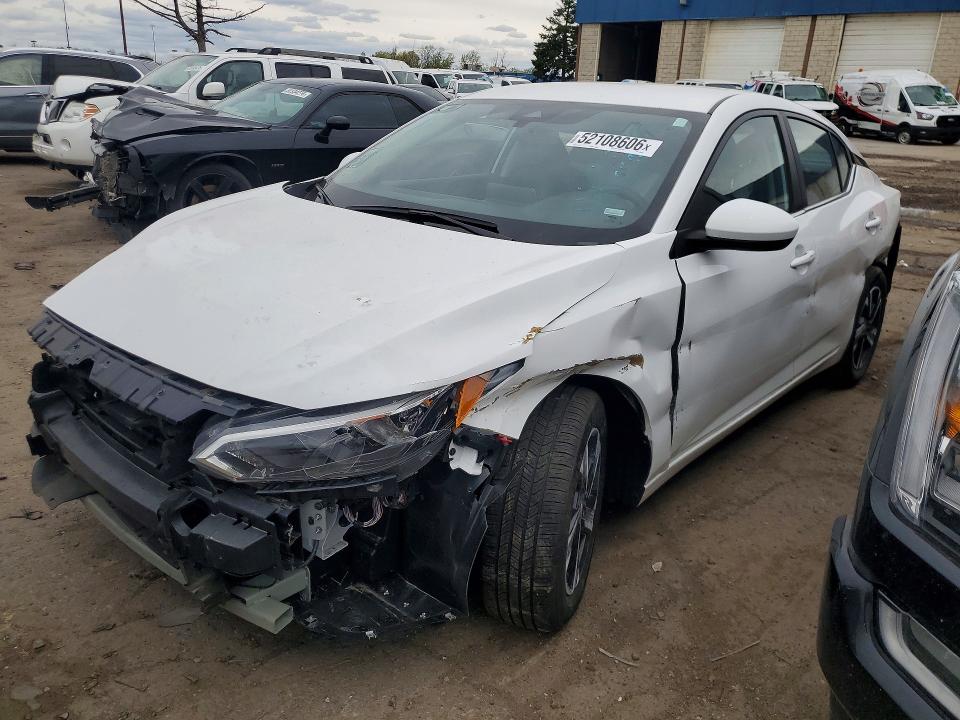 2025 Nissan Sentra VIN 3N1AB8CV3SY296745 COPART salvage auction — FRONT END, Az - Cert Of Title - Salvage, sold $3,200 on 2026-07-09 (photo 1)