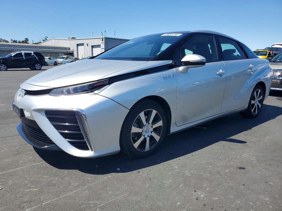 2017 Toyota Mirai VIN JTDBVRBD4HA003696 COPART salvage auction — VANDALISM, Ca - Salvage Certificate, sold $675 on 2026-07-13 (photo 1)
