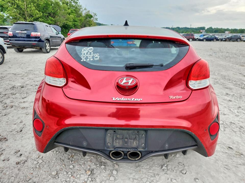 2015 Hyundai Veloster VIN KMHTC6AE2FU239774 COPART salvage auction — HAIL, Il - Salvage Certificate, sold $975 on 2026-07-06 (photo 6)