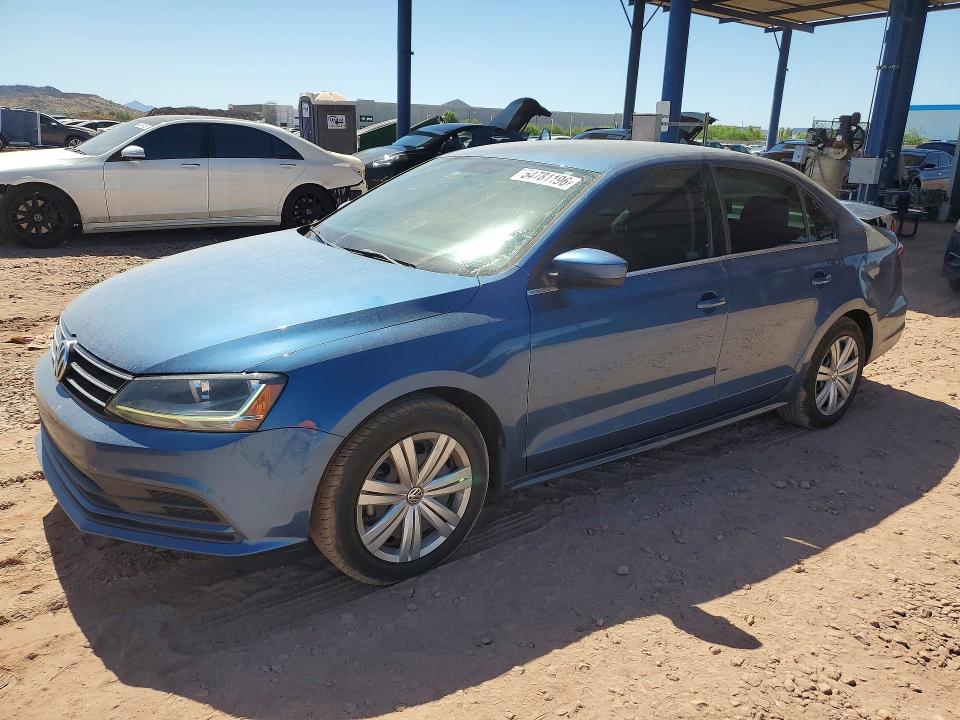 2017 Volkswagen VIN 3VW2B7AJ4HM308068 COPART salvage auction — REAR END, Az - Cert Of Title - Salvage, sold $3,100 on 2026-07-09 (photo 1)