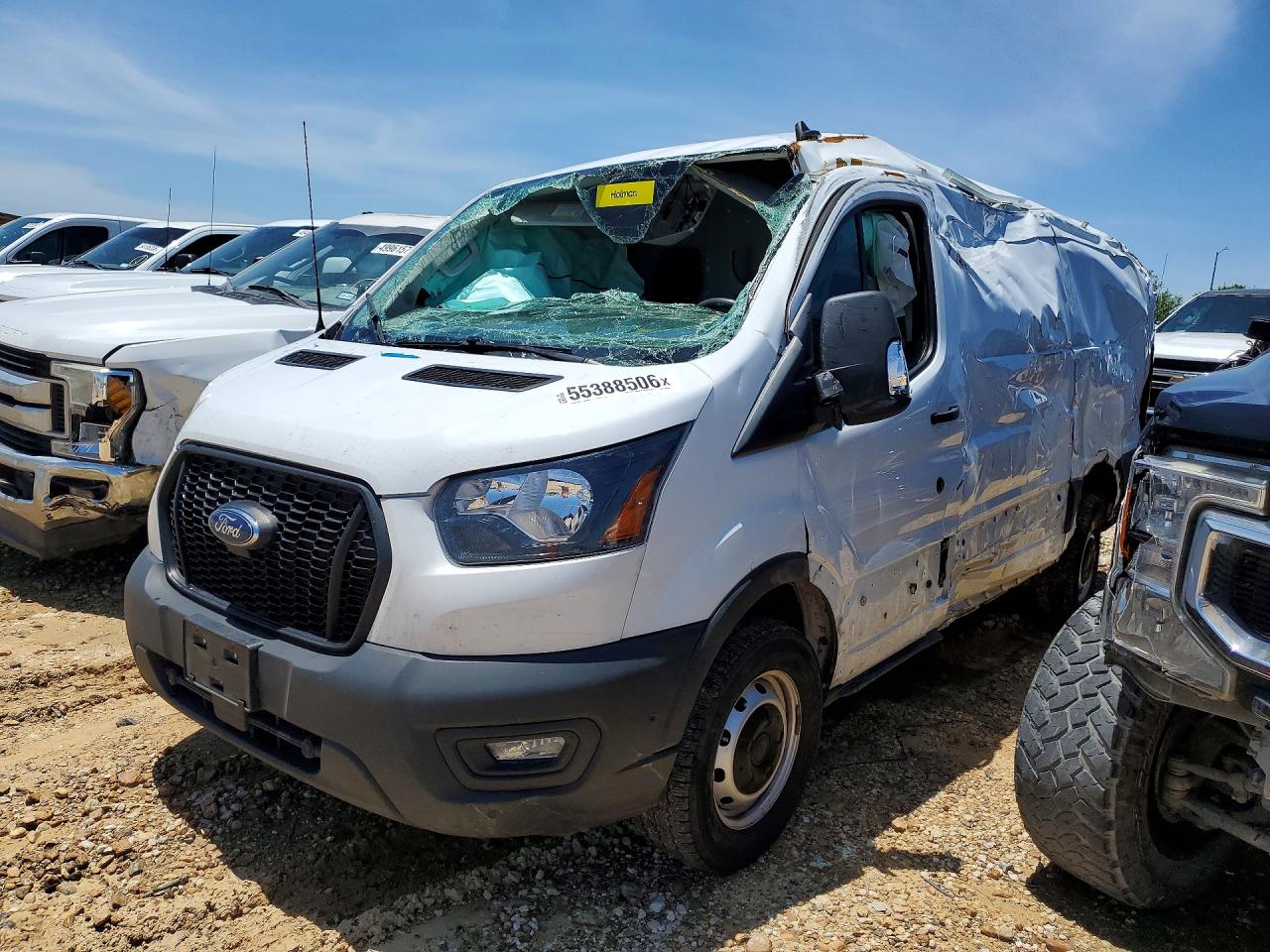 2023 Ford Transit VIN 1FTBR1Y83PKC05955 COPART salvage auction — Minor Dent/Scratches, TX - CERTIFICATE OF TITLE (P), sold $8,600 on 2026-07-08 (photo 1)