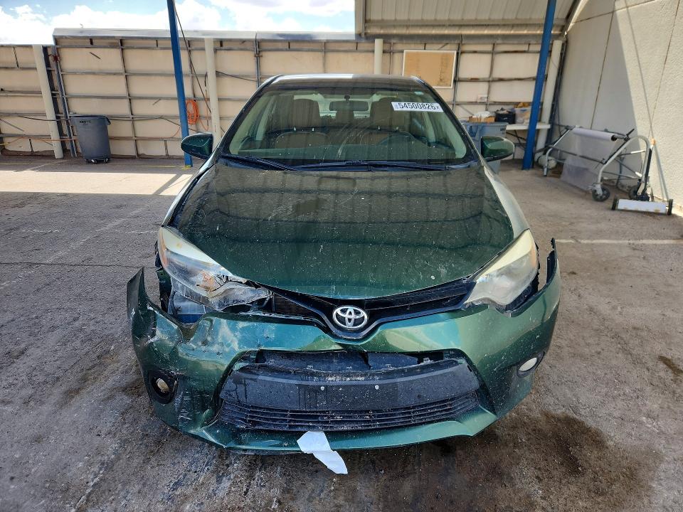 2014 Toyota Corolla VIN 5YFBURHE8EP162618 COPART salvage auction — FRONT END, Nm - Cert Of Title-Salvage, sold $300 on 2026-07-24 (photo 5)
