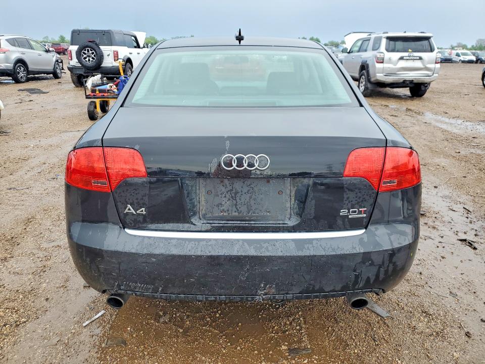 2006 Audi A4 VIN WAUDF78E26A227957 COPART salvage auction — FRONT END, Il - Salvage Certificate, sold $325 on 2026-07-02 (photo 6)