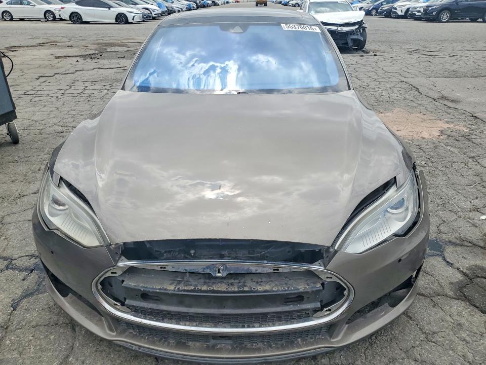 2016 Tesla Model s VIN 5YJSA1E20GF123881 COPART salvage auction — FRONT END, Ca - Salvage Certificate (P), sold $1,350 on 2026-07-02 (photo 5)