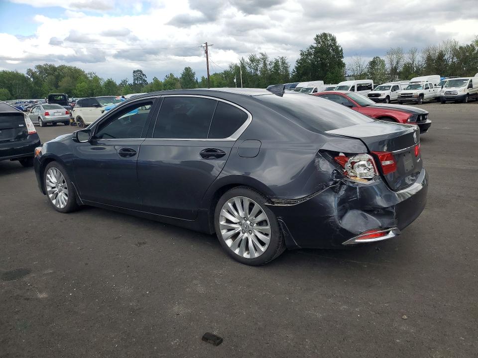 2015 Acura RLX VIN JH4KC1F95FC001601 COPART salvage auction — REAR END, Or - Salvage Title Certificate, sold $4,300 on 2026-07-06 (photo 2)