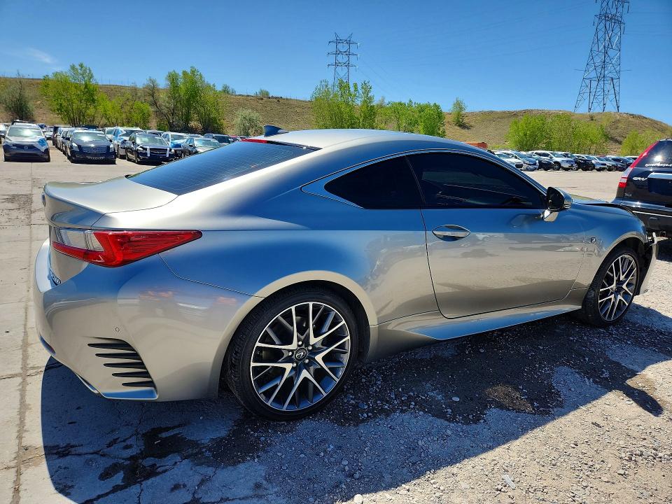 2016 Lexus Rc VIN JTHSM5BC6G5000288 COPART salvage auction — FRONT END, WY - DIS/DLR/EXP ONLY CLEAN TITLE, sold $5,200 on 2026-07-27 (photo 3)