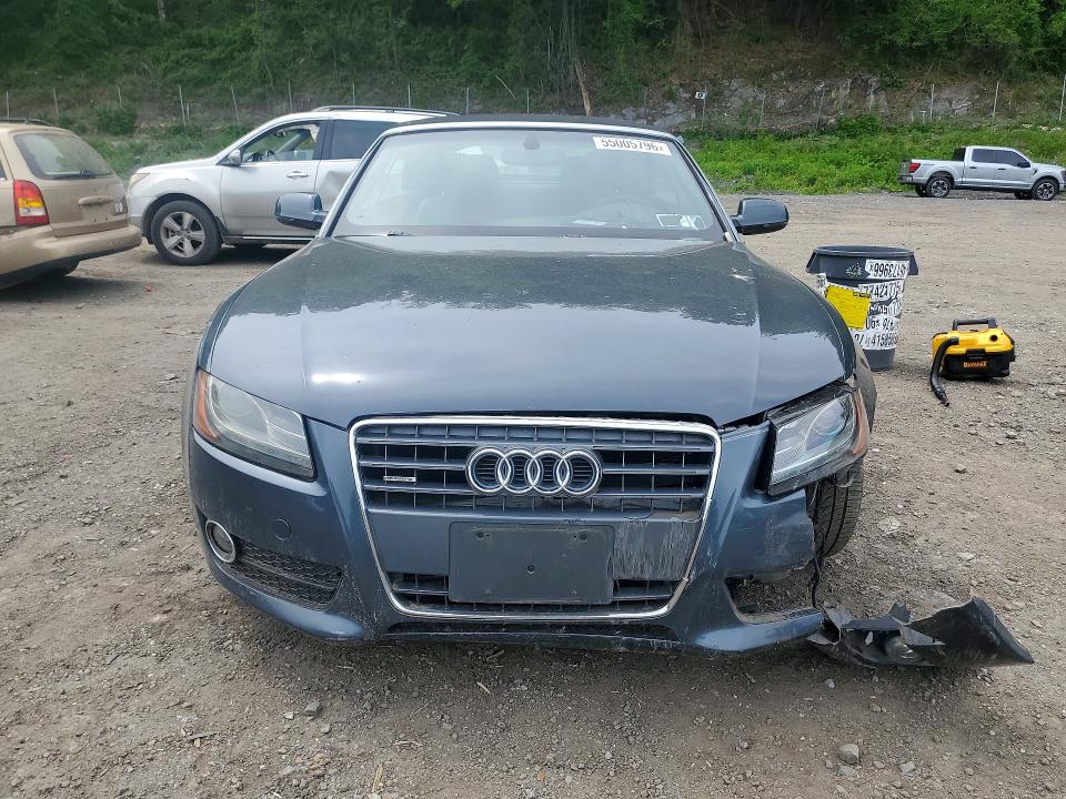 2010 Audi A5 VIN WAULFAFH8AN026071 COPART salvage auction — FRONT END, Ny - Mv-907A Salvage Certificate, sold $1,050 on 2026-07-07 (photo 5)