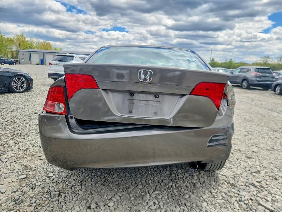 2008 Honda Civic VIN 2HGFA16578H516459 COPART salvage auction — FRONT END, Ma - Cert Of Title-Reconstrctd Coll, sold $375 on 2026-07-02 (photo 6)