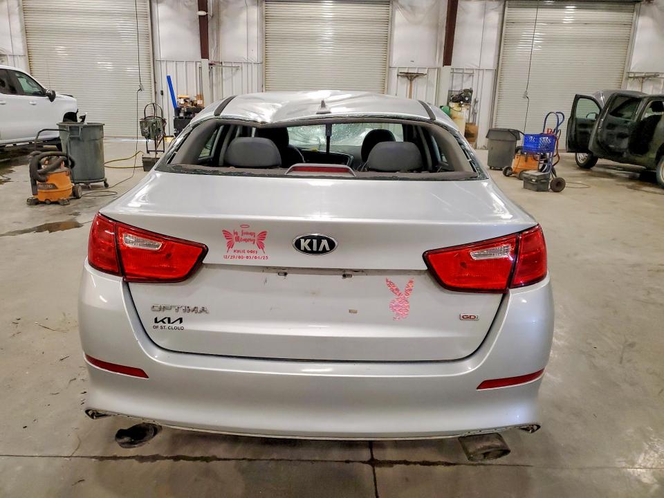 2015 Kia Optima VIN 5XXGM4A74FG491850 COPART salvage auction — FRONT END, Mn - Cert Of Title-Prior Salvage, sold $525 on 2026-07-07 (photo 6)