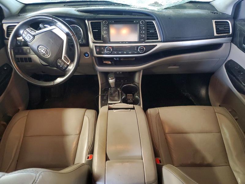 2017 Toyota Highlander VIN 5TDJZRFH3HS389835 COPART salvage auction — FRONT END, In - Cert Of Title-Salvage Title, sold $350 on 2026-07-27 (photo 8)
