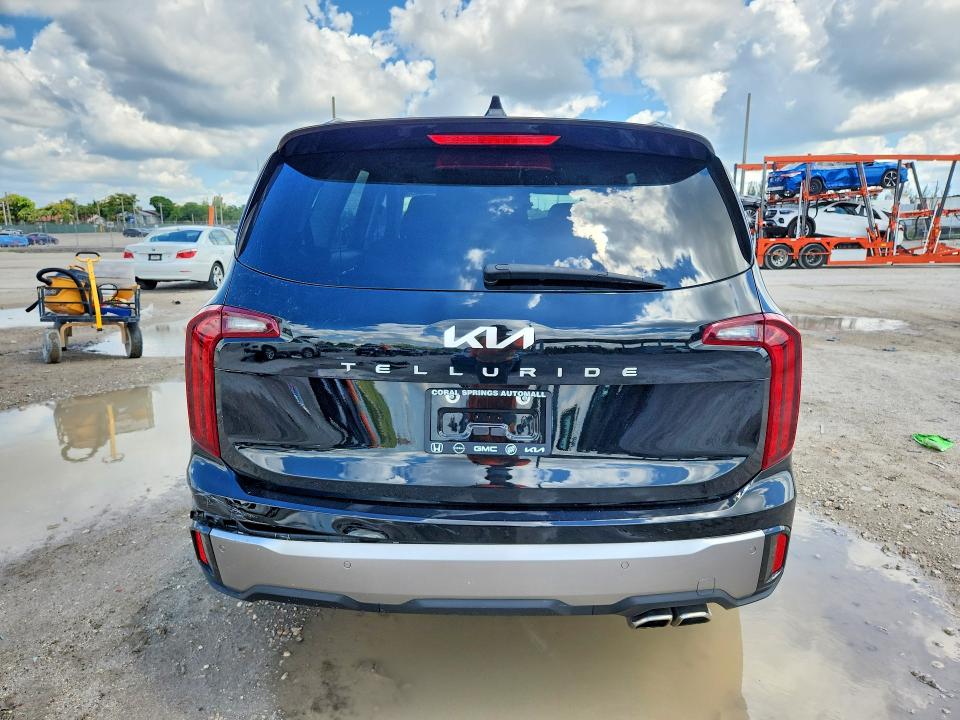 2025 Kia Telluride VIN 5XYP64GC3SG642620 COPART salvage auction — FRONT END, FL - CERT OF TITLE SLVG REBUILDABLE, sold $12,100 on 2026-07-02 (photo 6)