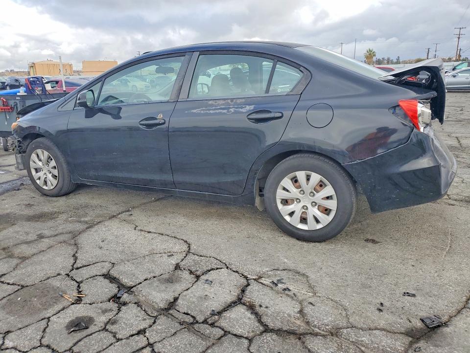 2012 Honda VIN 19XFB2F52CE335615 COPART salvage auction — FRONT END, Ca - Salvage Certificate, sold $625 on 2026-07-02 (photo 2)