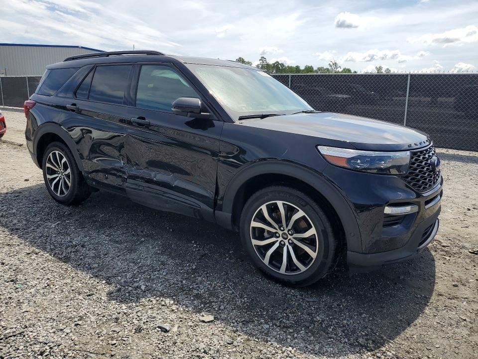 2020 Ford Explorer VIN 1FM5K8GC0LGB46663 COPART salvage auction — SIDE, Sc - Cert Of Title-Salvage, sold $10,400 on 2026-07-29 (photo 4)