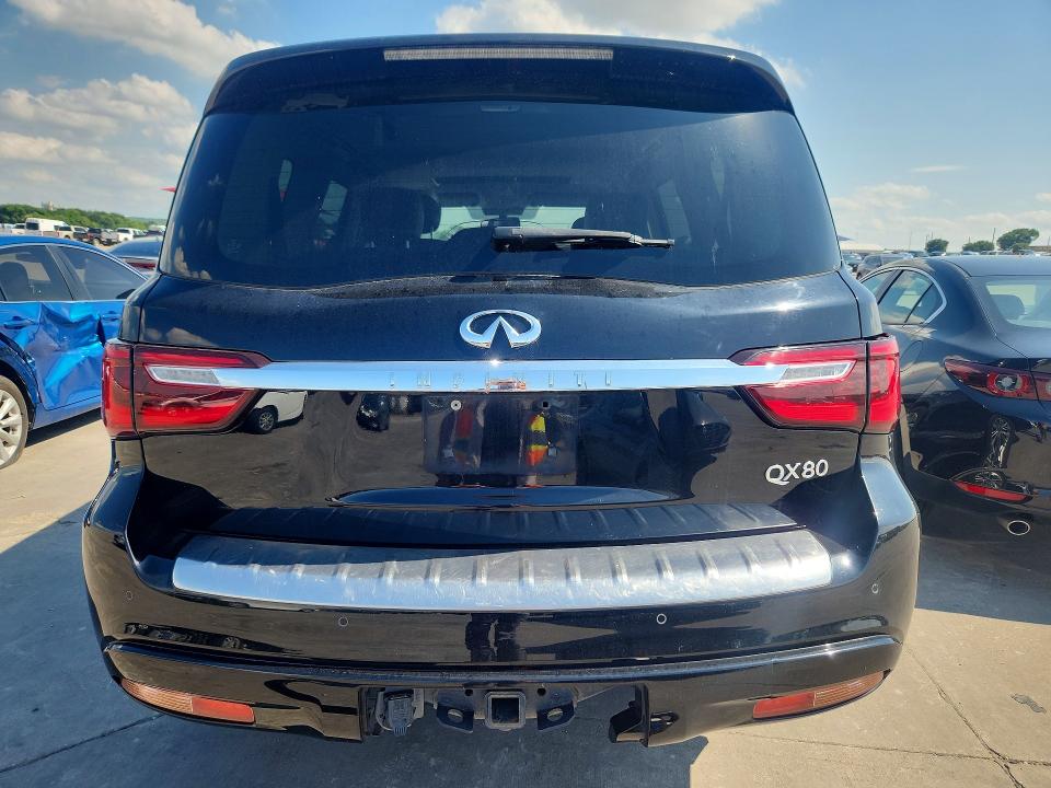 2019 Infiniti Qx80 VIN JN8AZ2NE6K9230168 COPART salvage auction — FRONT END, Tx - Certificate Of Title (P), sold $7,300 on 2026-07-28 (photo 6)