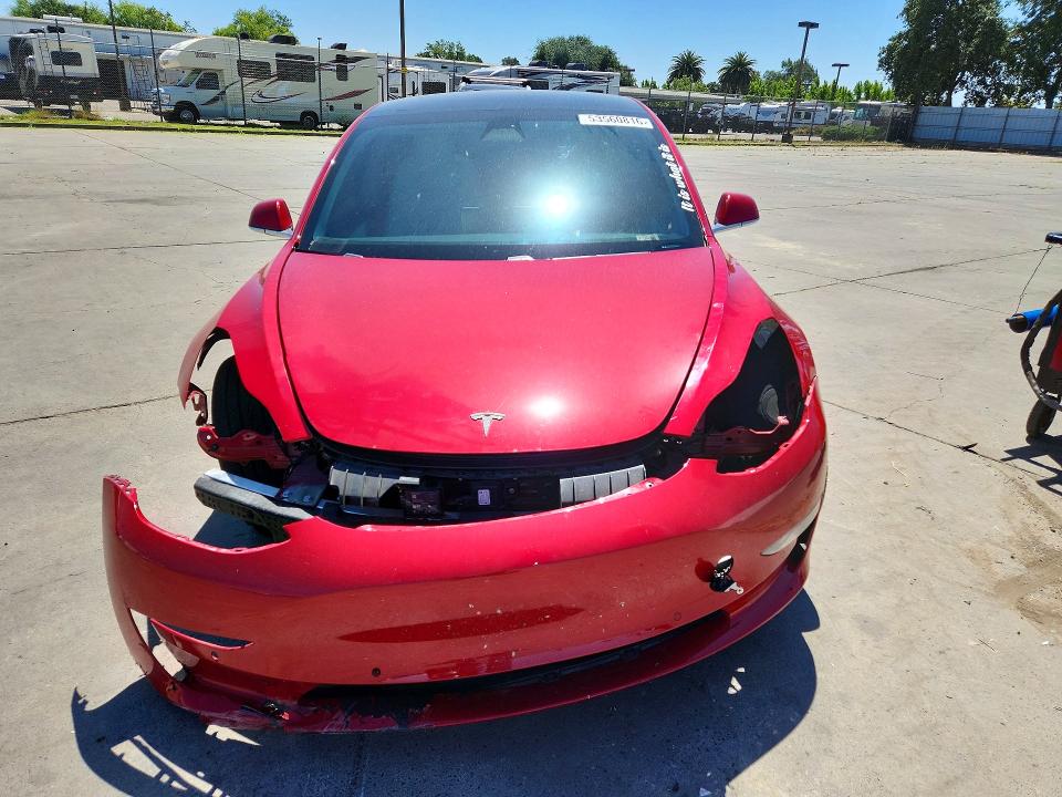 2020 Tesla VIN 5YJ3E1EB0LF712819 COPART salvage auction — FRONT END, Ca - Salvage Certificate, sold $3,900 on 2026-07-13 (photo 5)