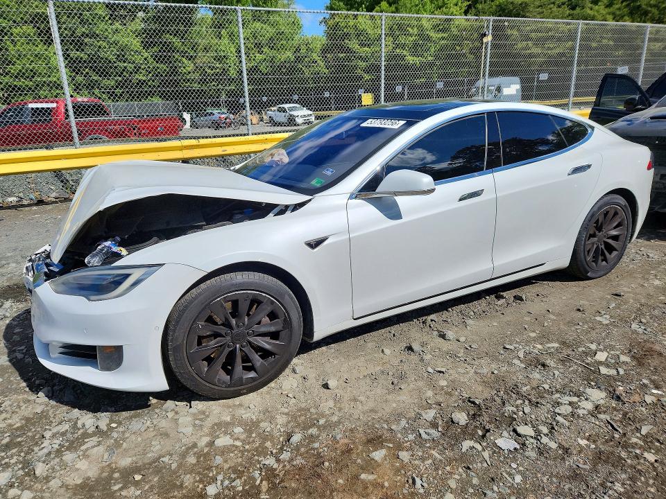 2016 Tesla Model s VIN 5YJSA1E11GF156024 COPART salvage auction — FRONT END, Md - Cert Of Salvage > 75% Damage, sold $2,250 on 2026-07-31 (photo 1)
